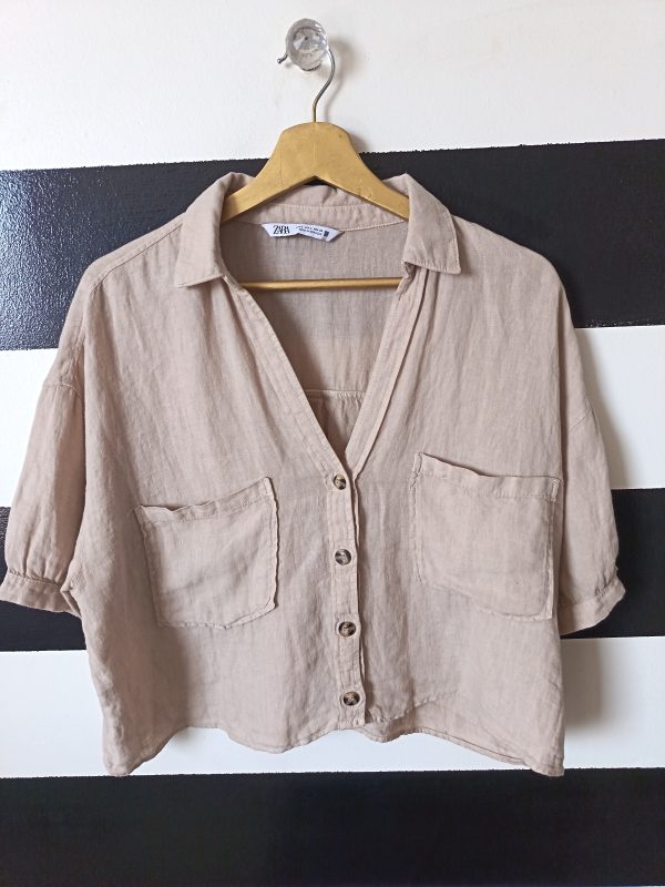 Blusa Zara Beige
