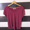 Polera Zara Burdeo